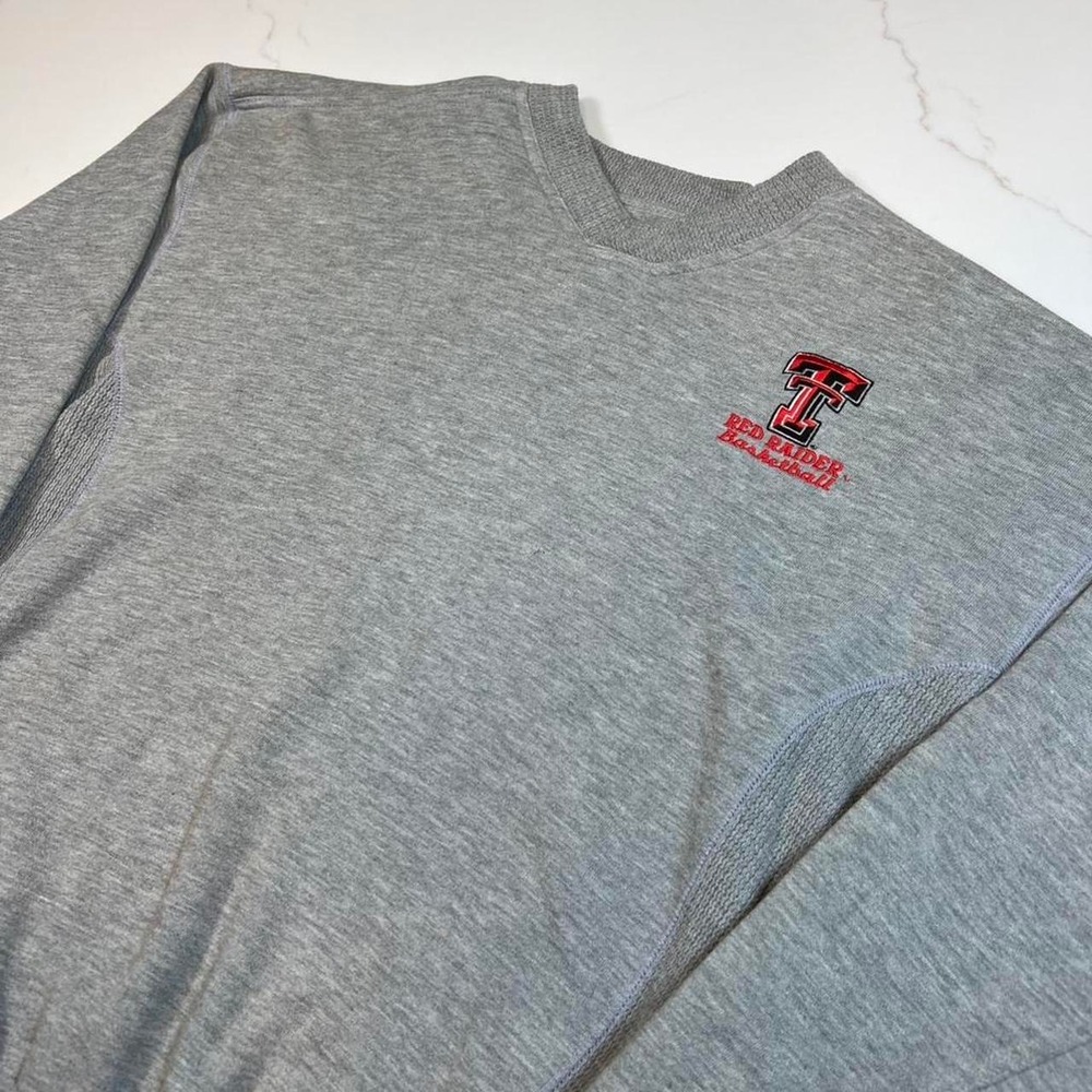 Vintage 90s Heavyweight Texas Tech University Embroidered Basketball Sweatshirt